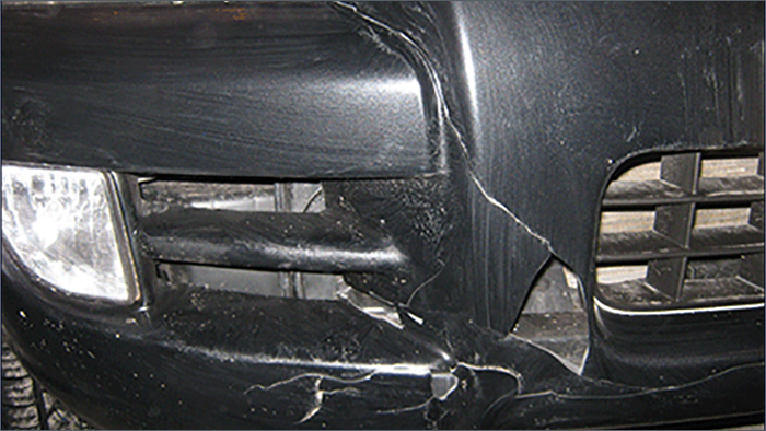 Пайка бампера металлической сеткой, Кривой Рог