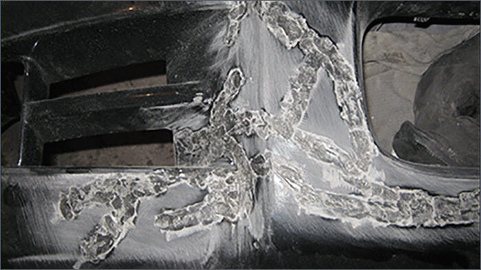 Пайка бампера металлической сеткой, Кривой Рог